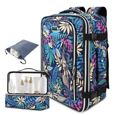 Carry on Backpack Flight Approved Travel Backpack with 3 Packing Bags, Expand...