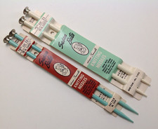 Vintage Susan Bates 10" Knitting Needles Sizes 10.5  11 Set of 2