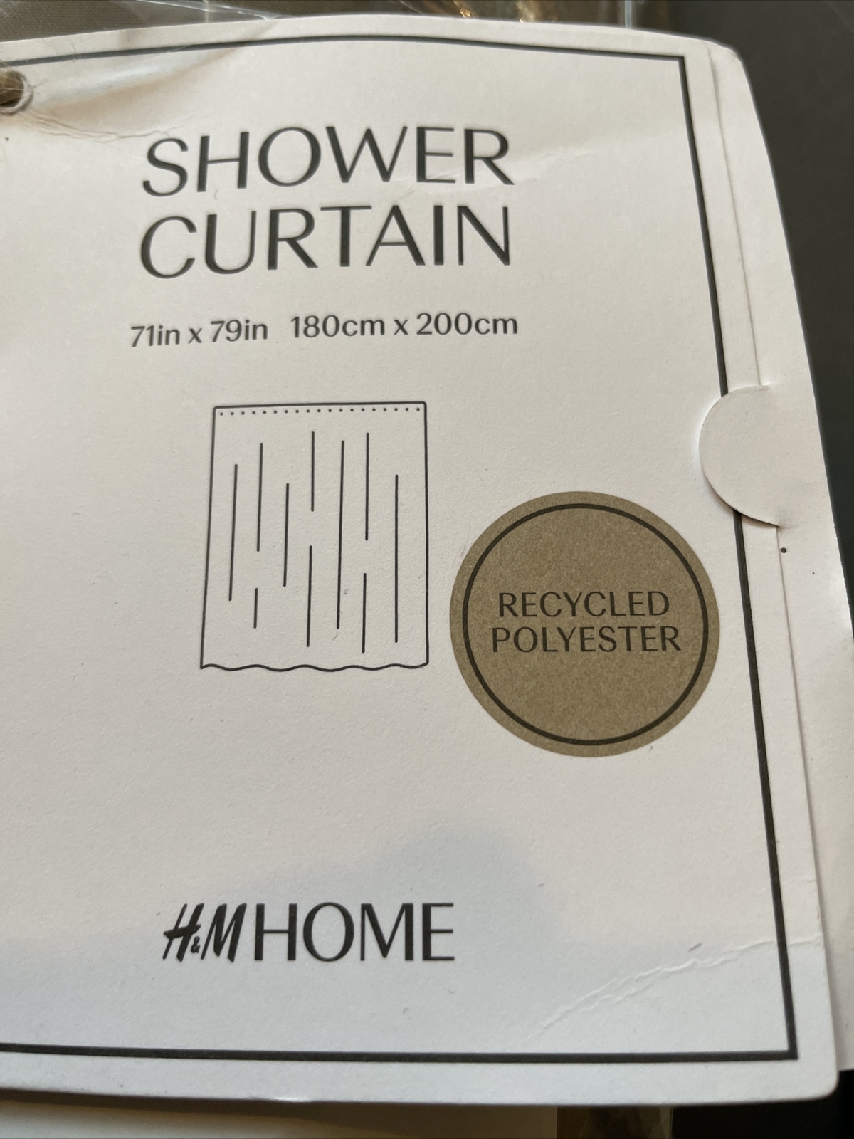 H&M Shower Curtain 180x200 cm eBay