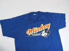 Vtg 70s 80s Mickey Florida Single Stitch T Shirt Disney Mouse Sz Large Nice 