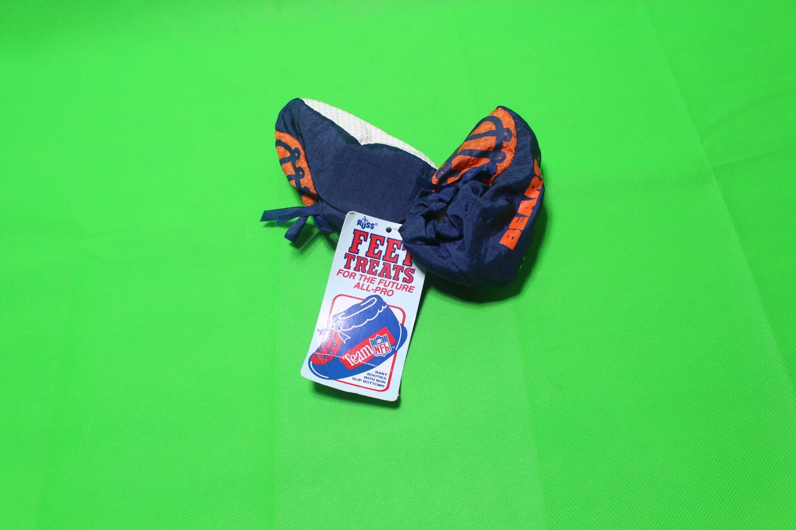  NFL Chicago Bears BABY  BOOTIES Orange & Blue 🏈
