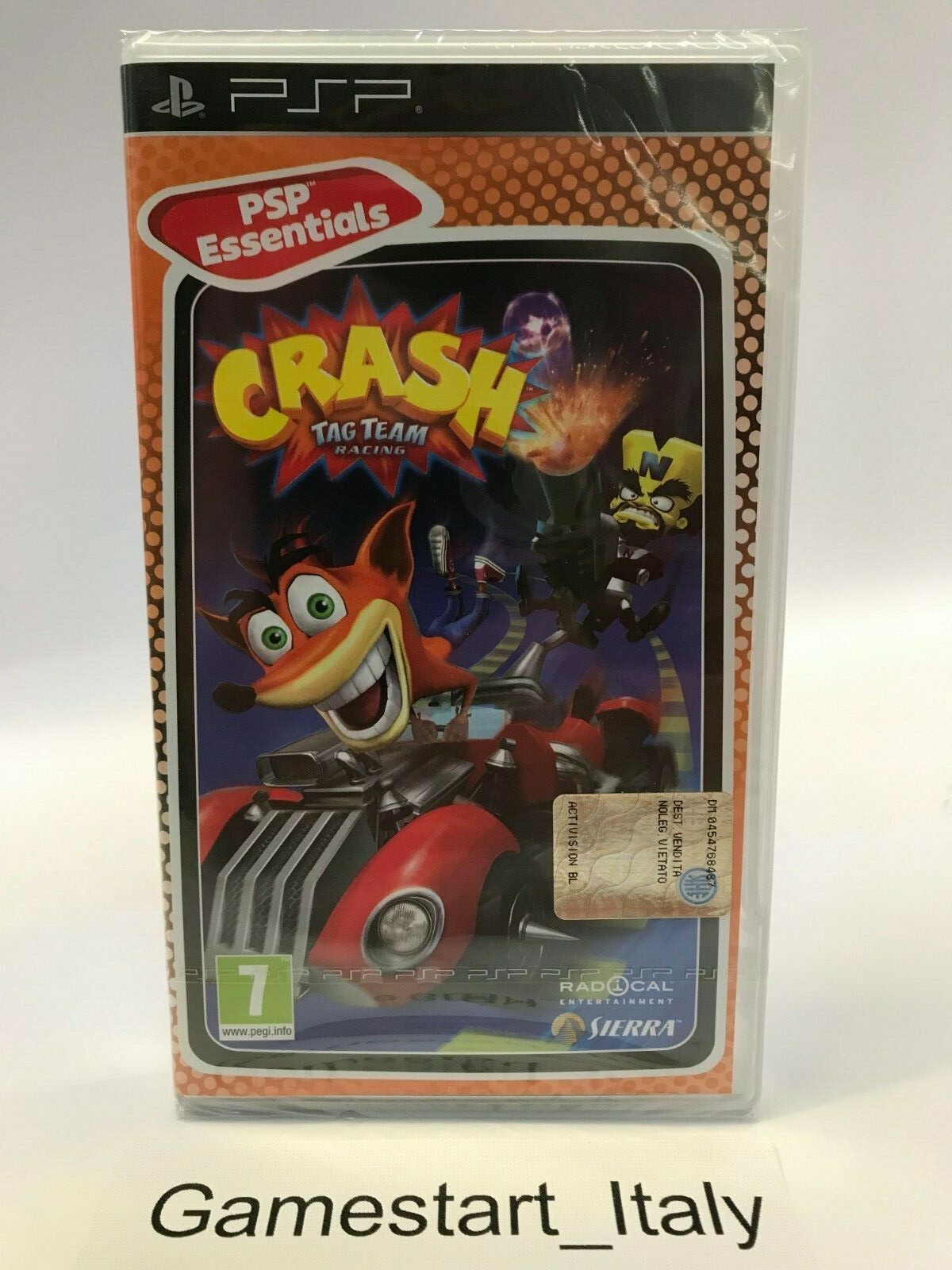 CRASH TAG TEAM RACING - SONY PSP - NUOVO SIGILLATO NEW SEALED PAL VERSION