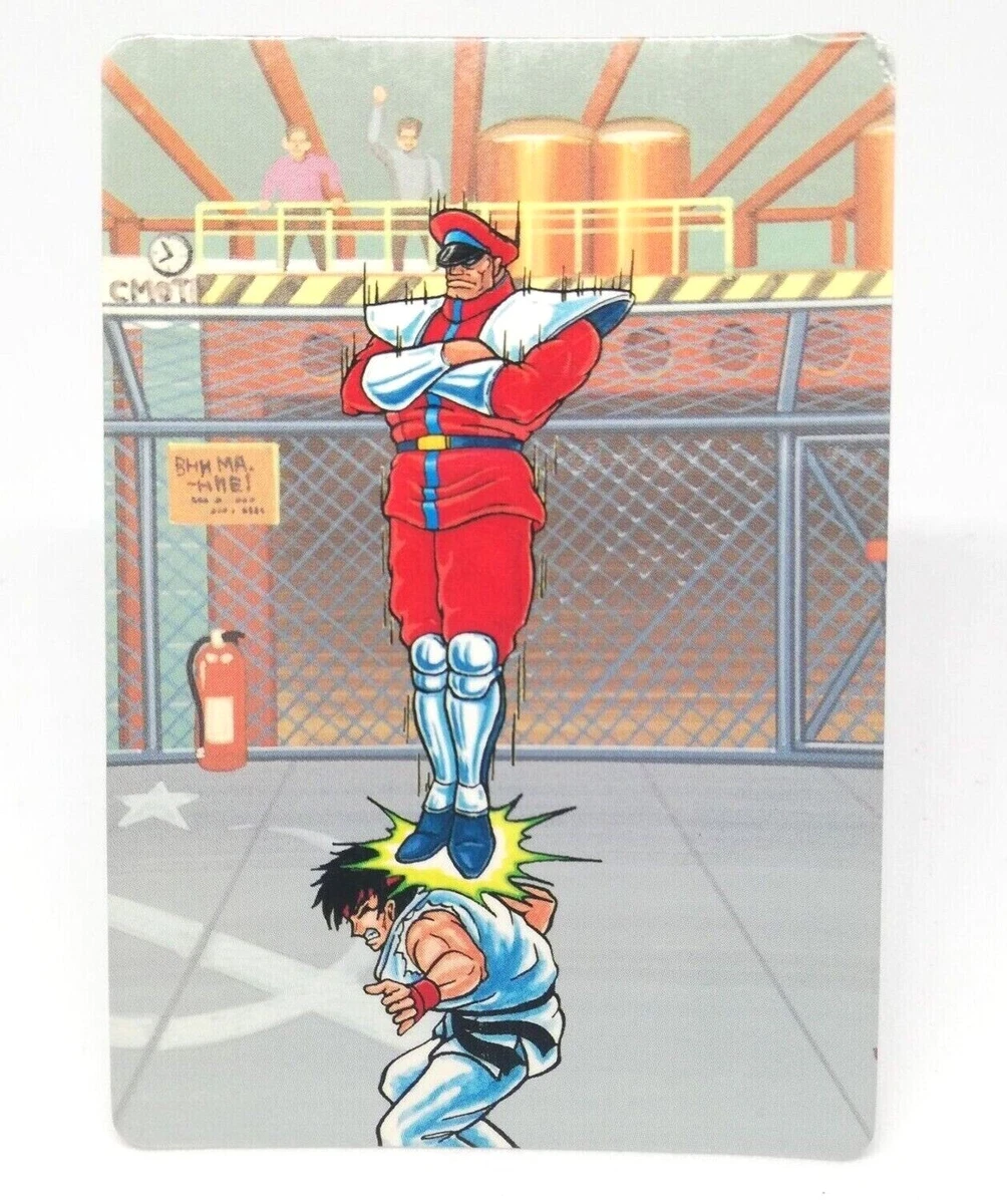 79 Vega Head press Street Fighter II fighter card barcode battler