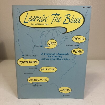 Learnin The Blues For Flute Paperback Sheet Music By Joseph Lilore A Systematic