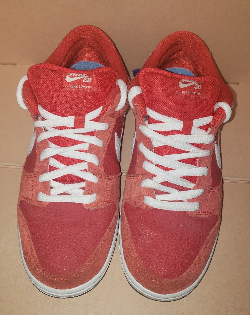 Nike SB Dunk Low Pro CHALLENGE RED/WHITE UNIVERSITY Men display picture 2