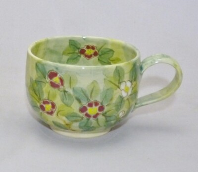 Café Au Lait Becher Largekyo Kiyomizu Yaki Ware Tosen Yabu Tsubaki Japan