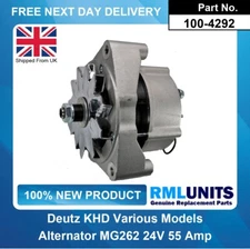 Alternator For Deutz KHD MG262 IA1720 IA1536 AAK4640 AAK4841 24V 55 Amp