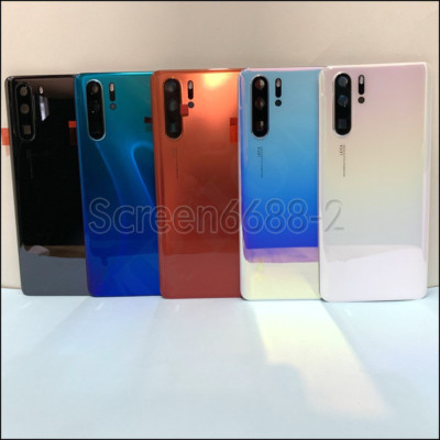 For Huawei P30 / P30 Pro Battery Back Door Cover Housing Glass case +Camera lens