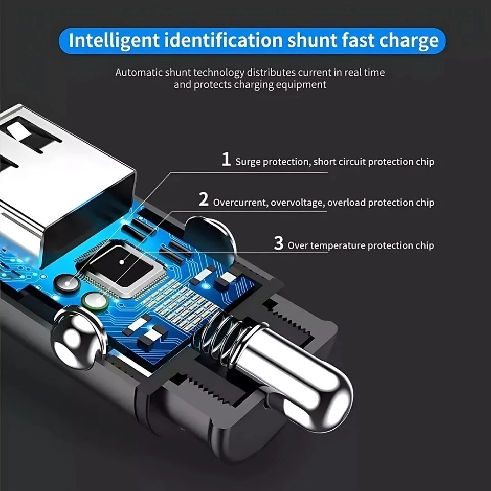 Griffin Dual Car Charger USB 12v Lighter Socket Adapter Plug Twin, Fast UK Post - Image 4 of 4