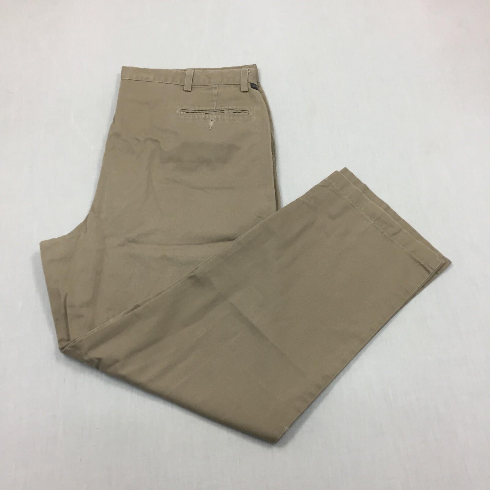Dockers Chino Trousers Cotton Pants Straight Fit Mens Size 42W 30L Beige