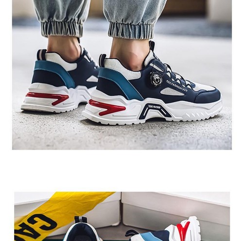 Korean Men’s Casual Sneakers – Soft, Non-slip, All-season Sport Running Shoes - Picture 13 of 26