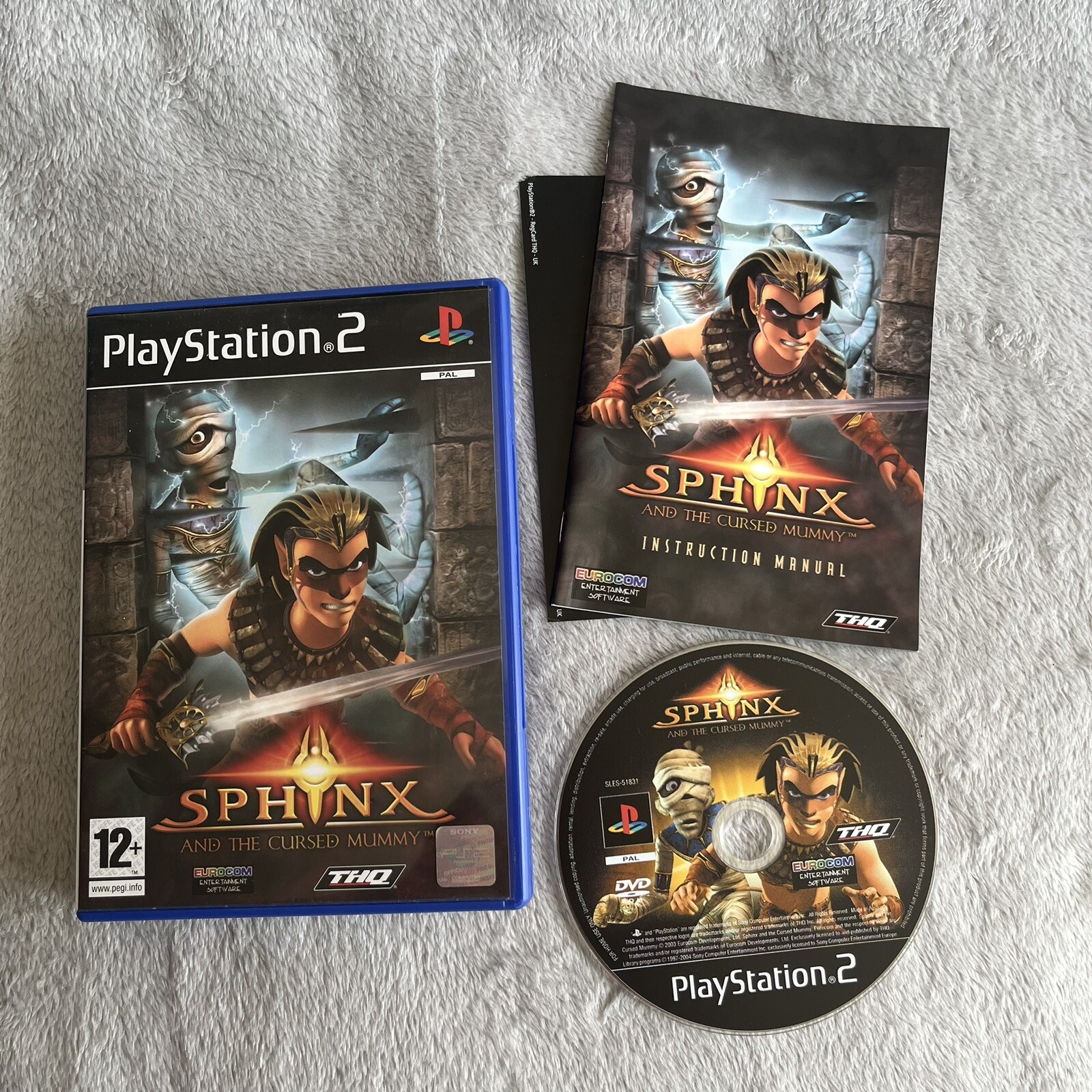 Sphinx and the Cursed Mummy - PS2 Playstation 2 Game Complete Tested PAL