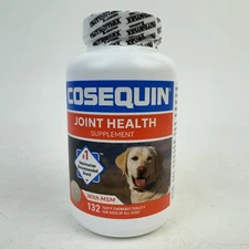 Cosequin Plus MSM Joint Health Supplement for Dogs 132 Chewable Tablets EXP07/28
