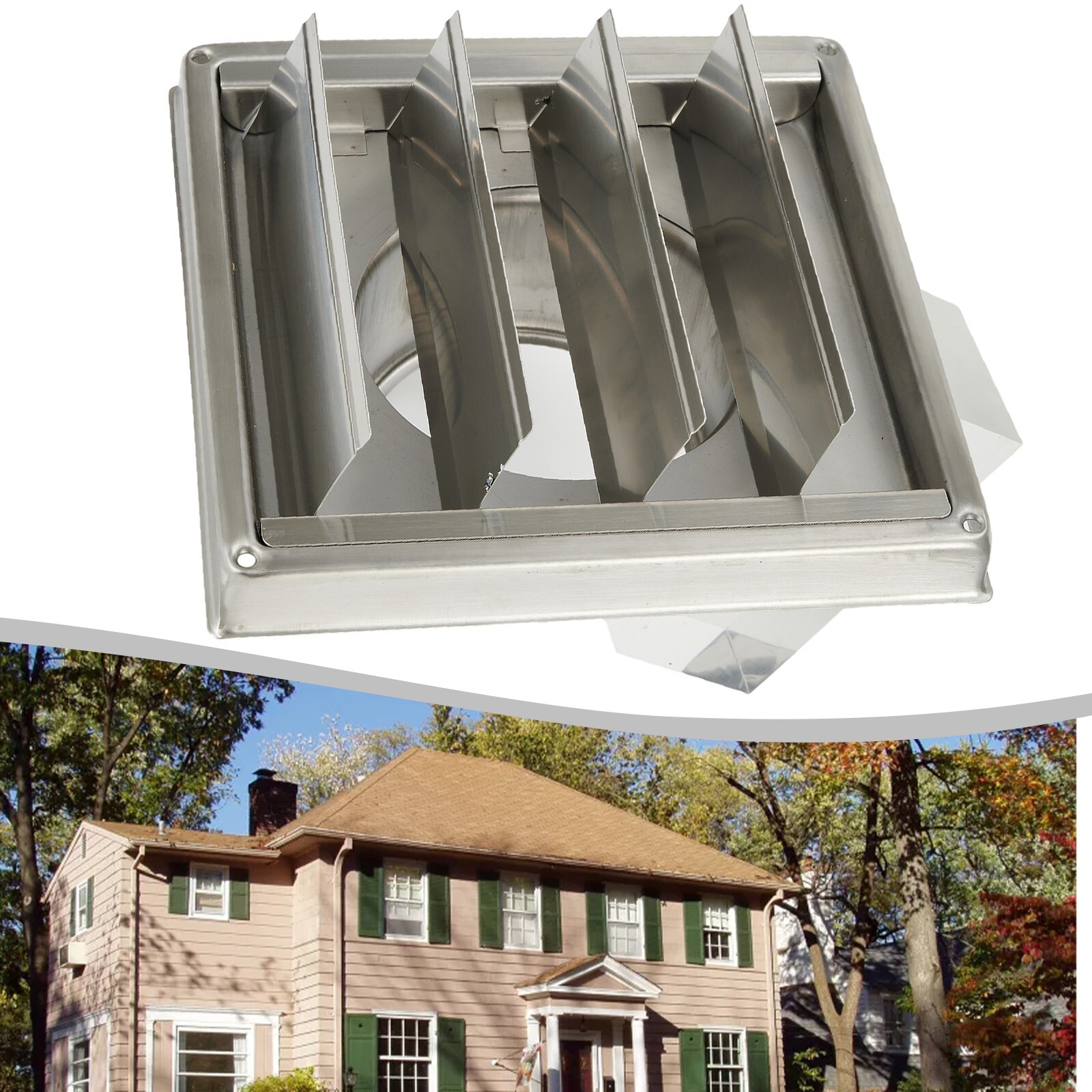 Stainless Steel Vent Wall Ventilation Cap 100mm Corrosionresistant