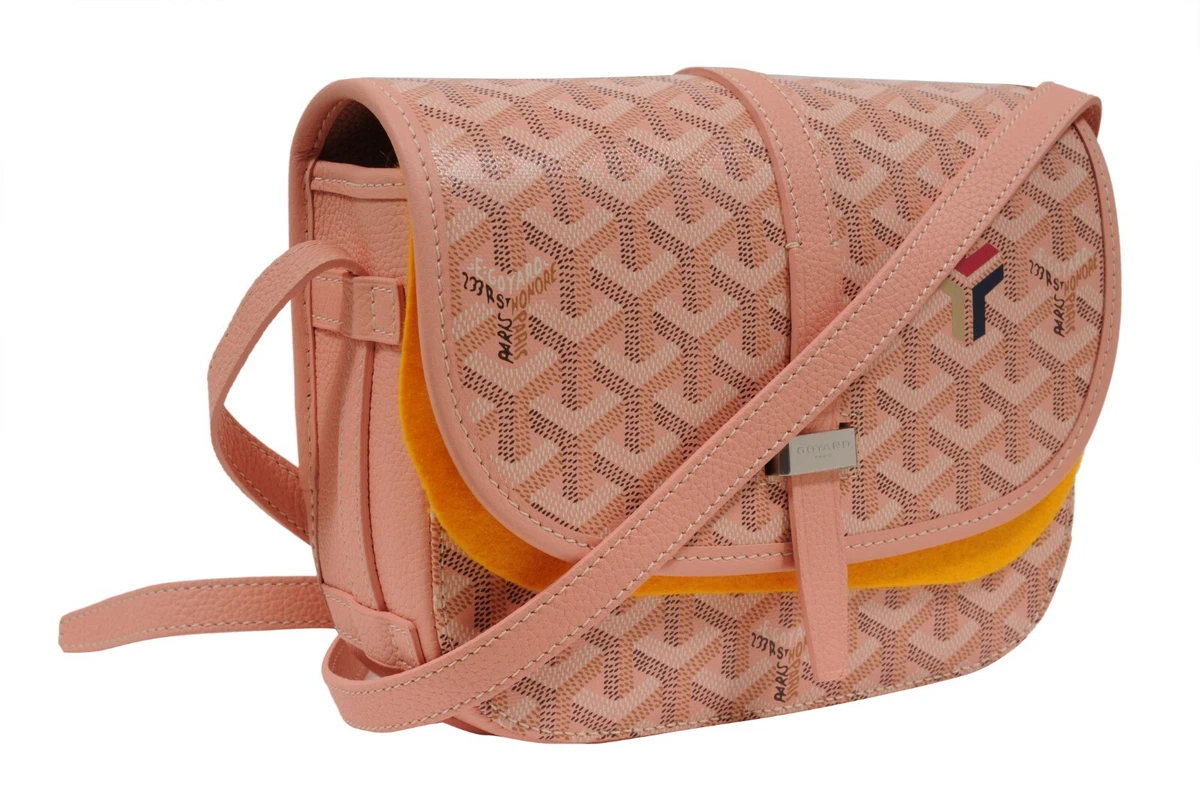 Goyard Belvedere Pm Powder Rose Pink Crossbody Messenger Travel Side Bag  Sac