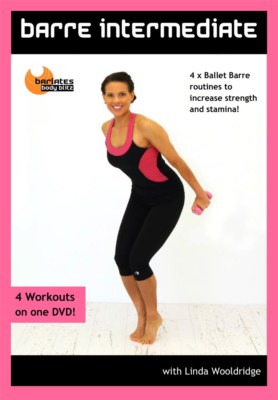 BARLATES BARRE INTERMEDIATE 4 WORKOUTS EXERCISE DVD LINDA WOOLDRIDGE NEW