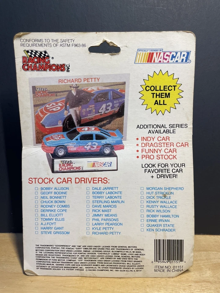 Racing Champions 1991 1/64 firmado Kenny Wallace diecast stock car Foto 3 de 4