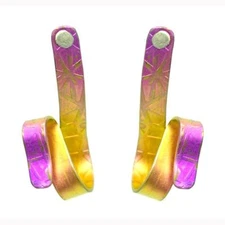Giampouras 5098 ~ Anodized Colored Titanium Long Post Earrings