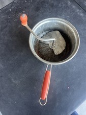 FOLEY FOOD MILL RED HANDLE CRANK POTATO MASHE...