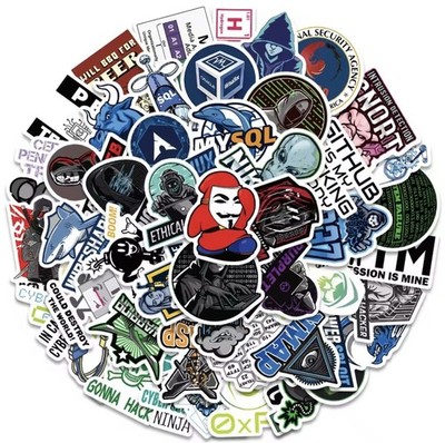 50x Hacker Sticker Programmierer Coder Aufkleber Nerd Geek Stickerbomb Memes DIY