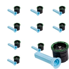 10 Rain Bird U8H 180° Half-Circle Dual Spray Pattern Nozzles, 8' Radius