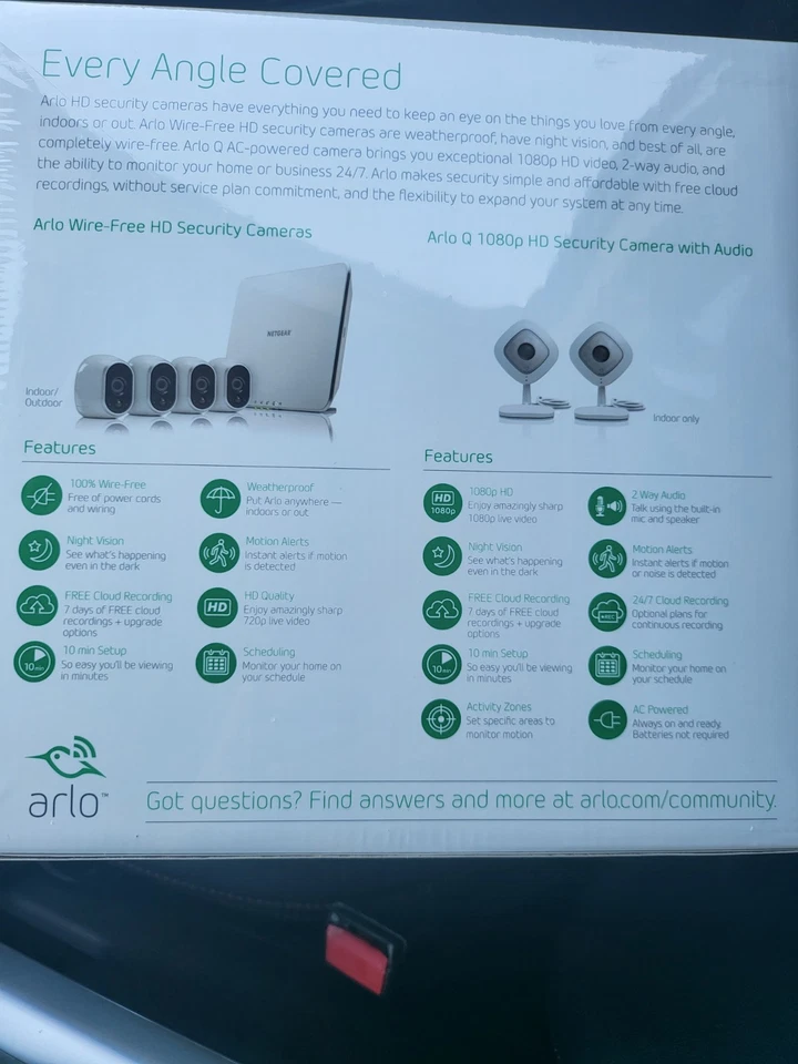 ARLO HD security camaras netgear VMK3500-100NAS Free Cloud Recordings - Image 3 of 4