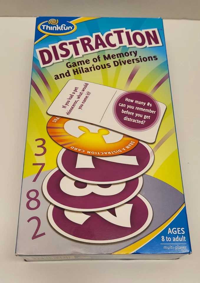 Distraction A Game of Memory & Hilarious Diversions Thinkfun Complete - Image 4 of 4
