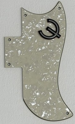 Fits Gibson SG 61 Reissue & E Logo Guitar pickguard Scratch Plate,Ivory White