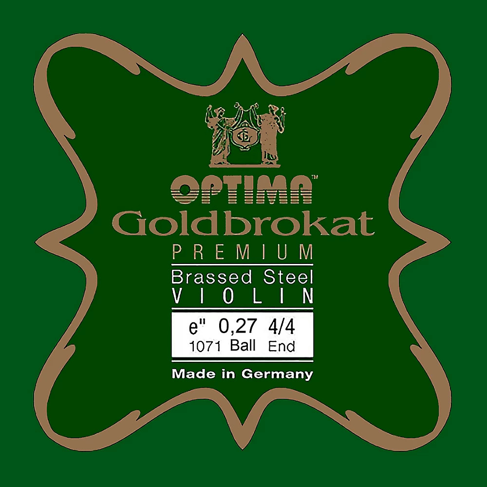 Optima Goldbrokat Premium Brassed Steel Violin E String 44 SizeMed27 ball end 1990₽