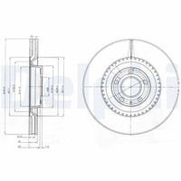 2X Delphi Bremsscheibe BG9003 FüR Audi