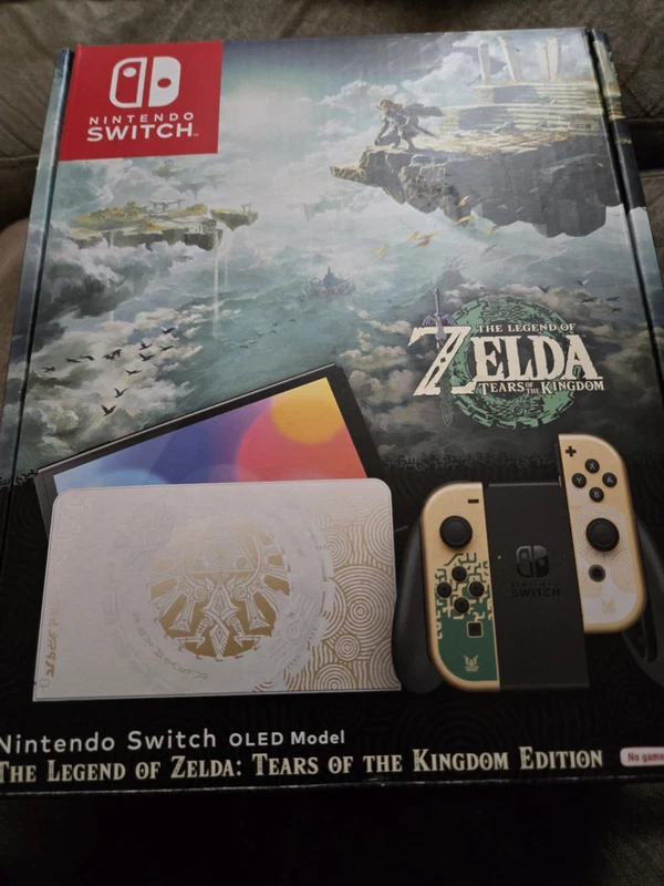 Nintendo Switch OLED Zelda Tears of the Kingdom edition console