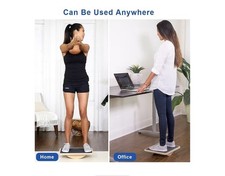 Wooden Balance Rocker Board 13" x 17" Balance Board, Standing Desk Accessory