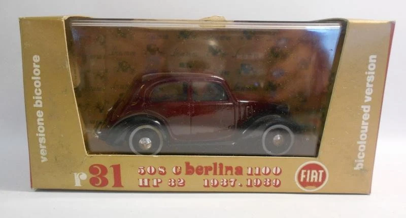Brumm 1/43 Scale Metal Model - R31 FIAT 50S C BERLINA 1100 HP 32 1937-1939 - Image 4 of 4