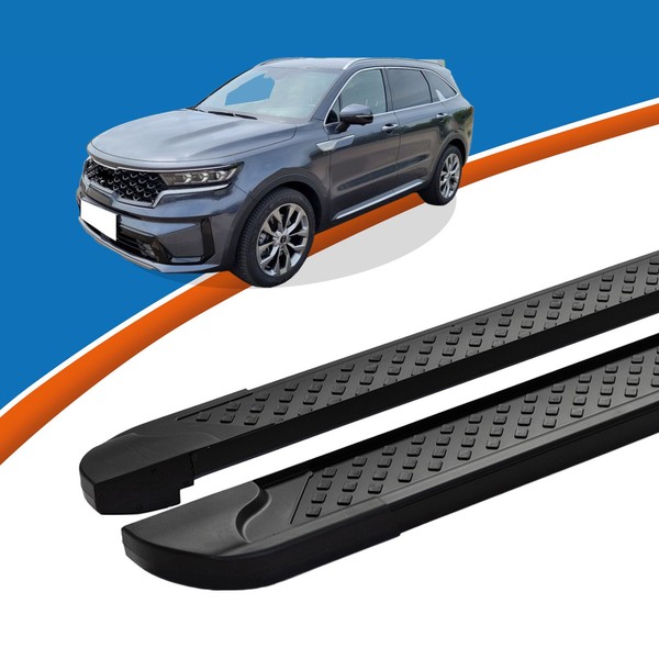 Trittbretter Passend FüR Schweller Kia Sorento Ab Baujahr 2021 Almo Schwarz-image