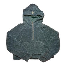 Lululemon Scuba Oversized Half-Zip Fleece Hoodie Dark Forest Size M/L