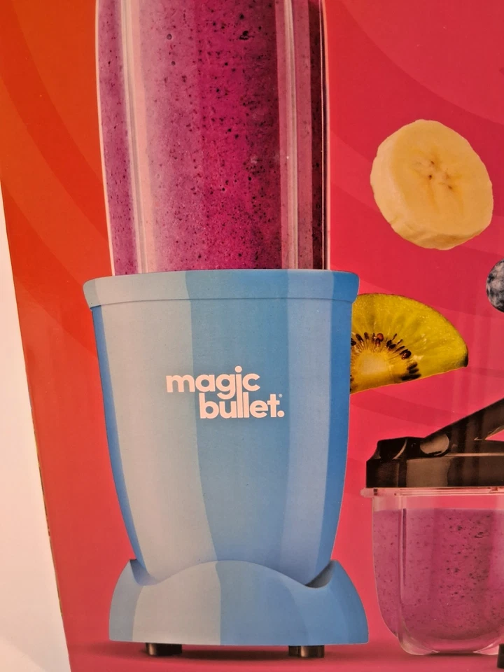 Magic Bullet Blender 250 Watt Tall and To Go Cup - Blue - New in box - Image 2 of 4