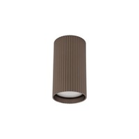 Deckenstrahler Metall Braun Modern Rillen Dekorativ B:5,5 Cm GU10 Spot Leuchte