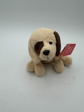 New Russ Berrie Luv Pets Buster Brown Cream Dog Beanie Plush 5" 23233