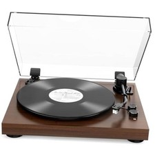 Vinyl Record Player Belt Drive 2-Speed Playback Turntable Bluetooth Wireless