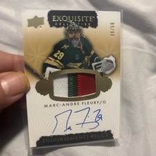 2023-24 Upper Deck The Cup Exquisite Endorsements Relics Marc-Andre Fleury /50