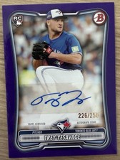 2026 Bowman Baseball Trey Yesavage Blue Jays Rookie Autograph AUTO Purple /250