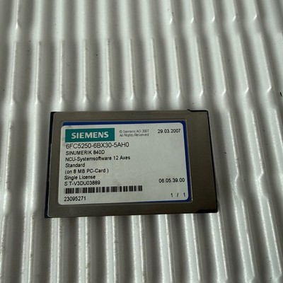 1x Siemens SINUMERIK 840D NCU-Systemsoftware 12 Axes Standard 6FC5250-6BX30-5AH0