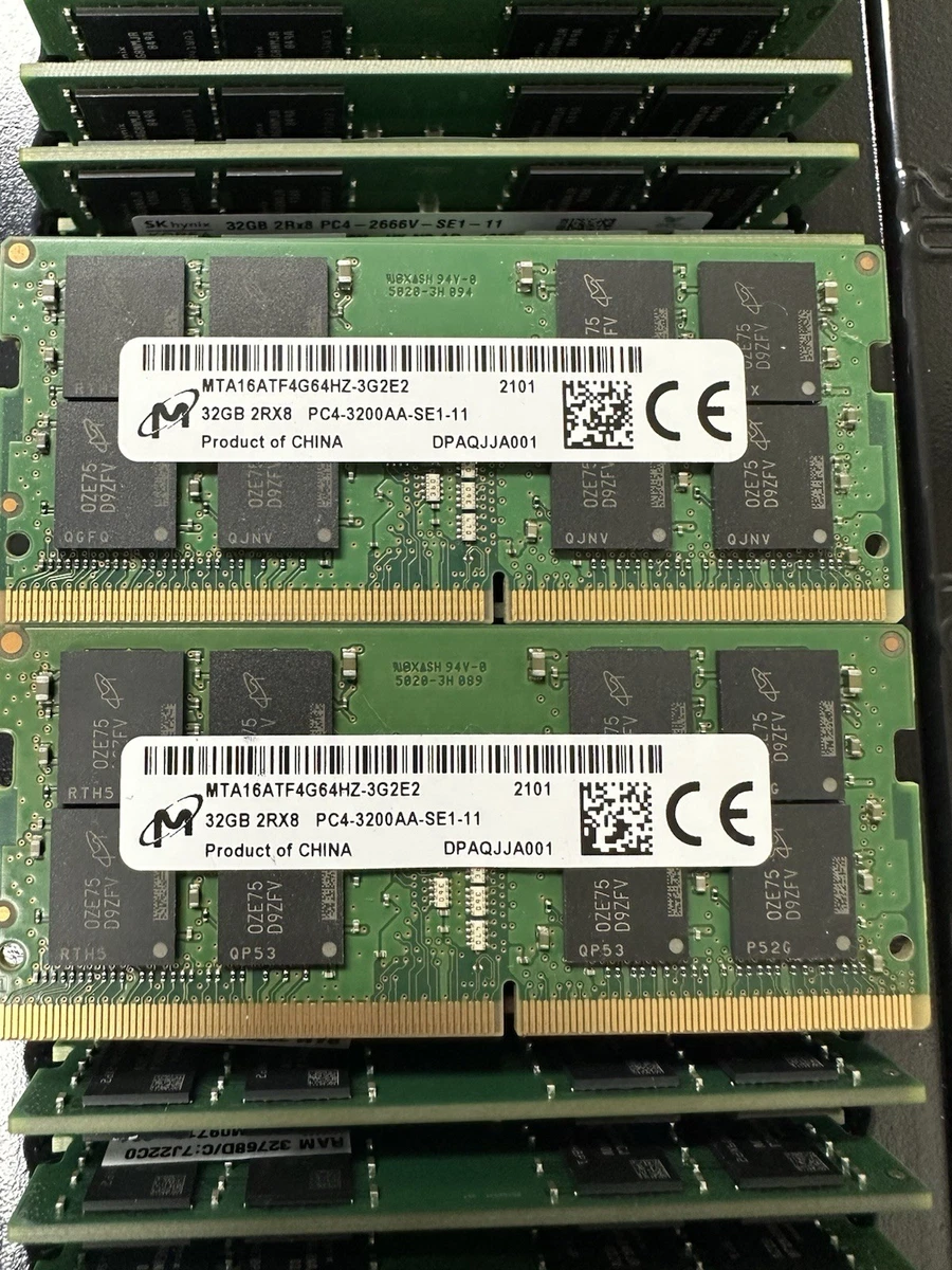 SO-DIMM DDR4 SDRAM 64 GB Total Capacity Memory (RAM) for sale | eBay