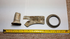 aluminium aircraft relics x3 WWII or later aviation memorabilia