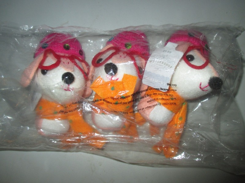 Set 3 Target Wondershop Christmas Felt Fabric Dogs Ornaments 2024 Heart Glasses