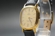 Vintage 1981 Omega De Ville Quartz Gold Dial 20Mic GP Ref.591.0021 [Near Mint]
