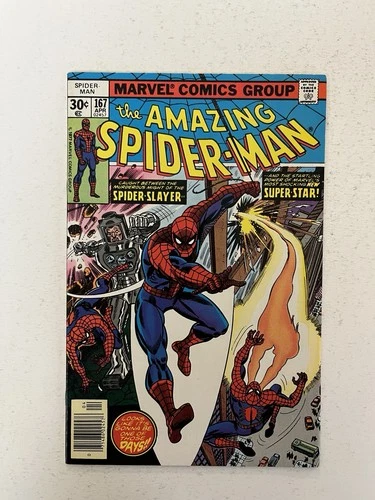 Amazing Spider-Man 167 (8.0 VF) 1st App Will O' the Wisp