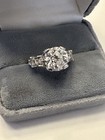 VINTAGE SIGNED  925” SILVER TONE SZ 6.75 CLEAR CZ/RHINESTONE  — photo 7