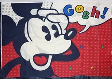 Vintage Disney 90's Mickey Mouse Pillow Case Free Shipping Double Sided