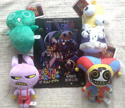 The Amazing Digital Circus Plush Mascot Ball Chain Complete Set